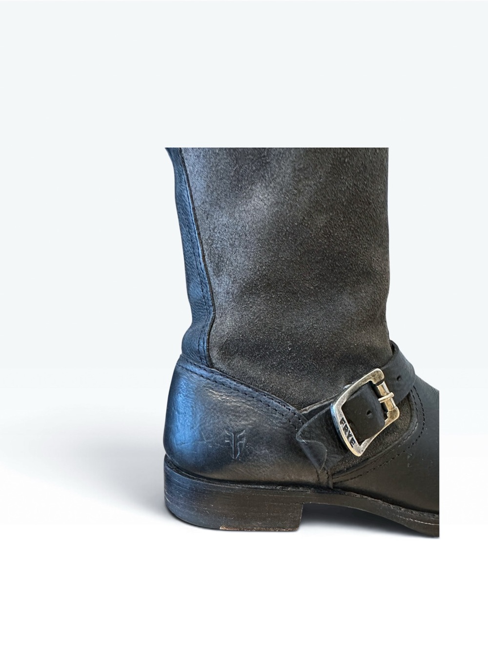 Frye Vintage Veronica Slouch Knee High Black Leather Boots 8.5 - Picture 7 of 12